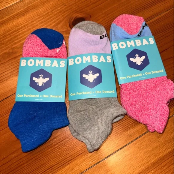 Bombas Women's Colorful Socks Set - Blue, Gray, Pink - Picture 1 of 2